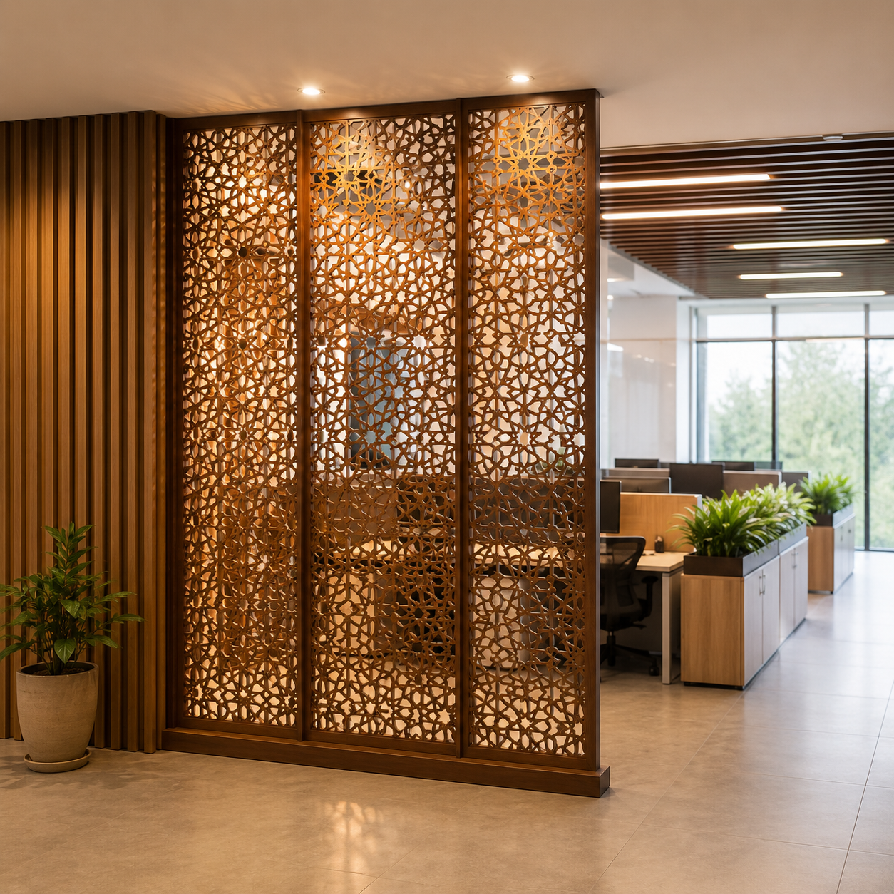 Premium commercial office interior by AimsGreen Decor